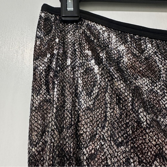 Anthropologie Sequin Snake Joni Pants Women’s Size 6 NWT Brown Gray Animal Print - Picture 8 of 16